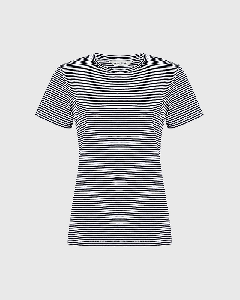 The Striped Crew Neck Tee