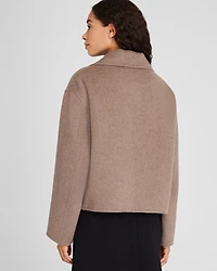Capsule Cashmere Blend Short Peacoat