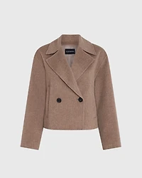 Capsule Cashmere Blend Short Peacoat