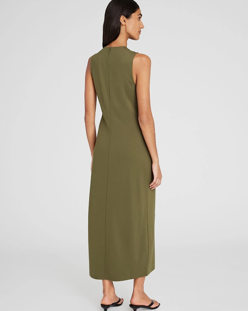 Ponte-Knit Maxi Dress