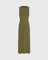 Ponte-Knit Maxi Dress