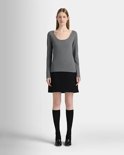 Long Sleeve Bowee Scoop Neck Top