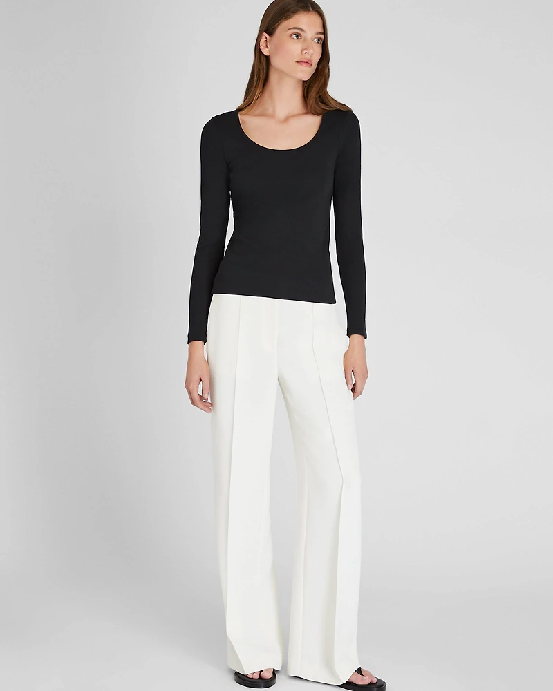 Long Sleeve Bowee Scoop Neck Top