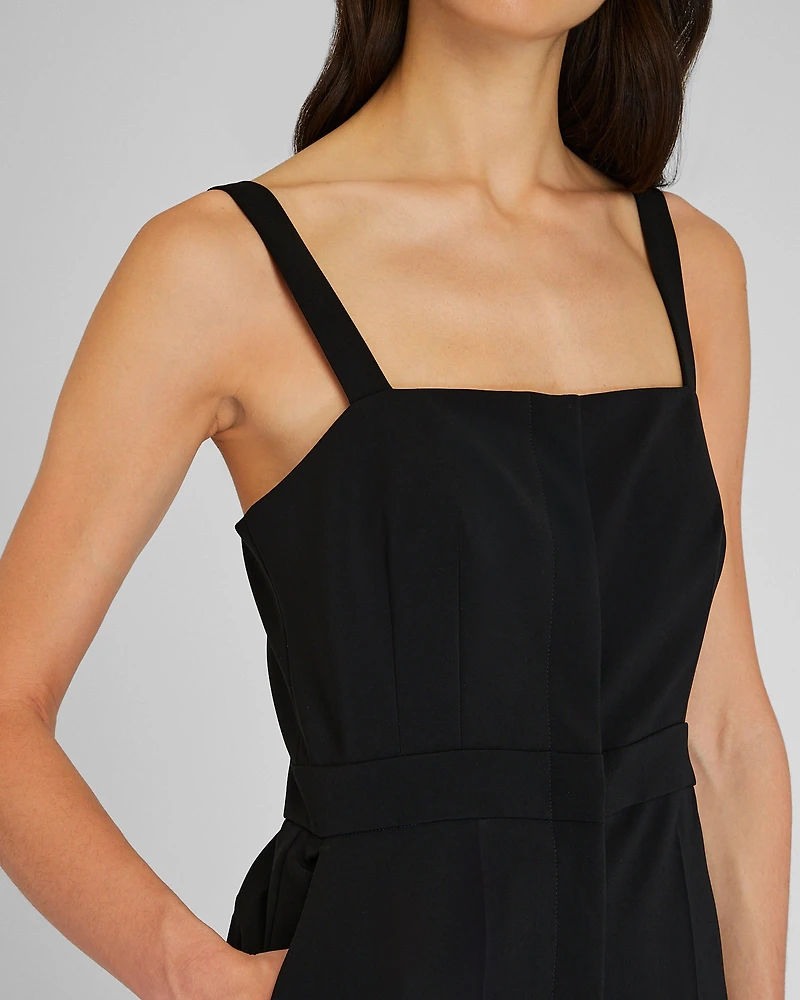 Darted Crepe Jumpsuit