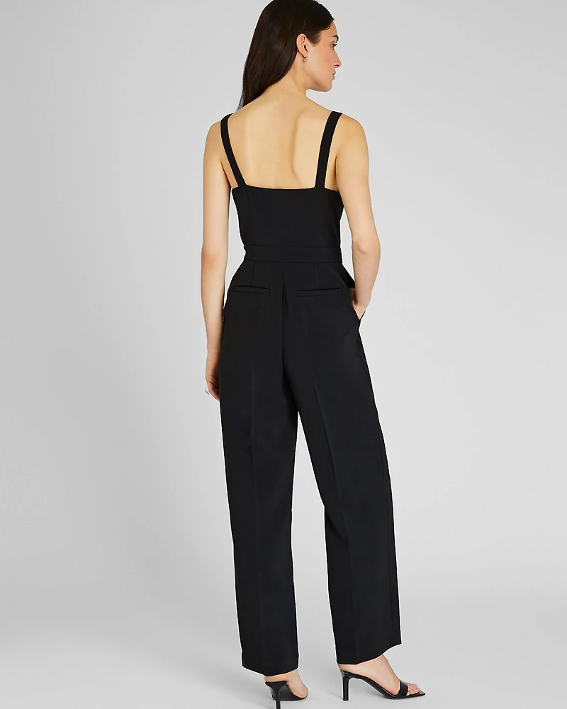 Darted Crepe Jumpsuit