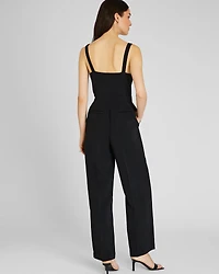 Darted Crepe Jumpsuit