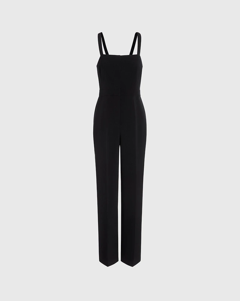 Darted Crepe Jumpsuit