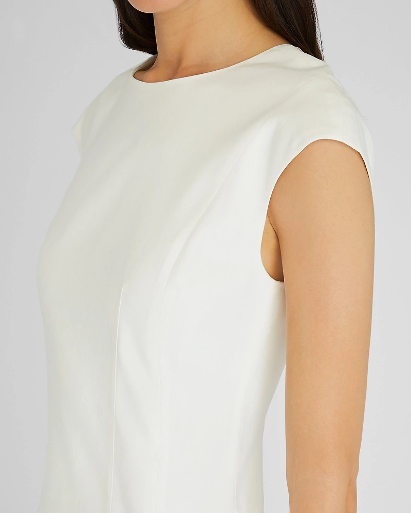 Darted Cap Sleeve Dress