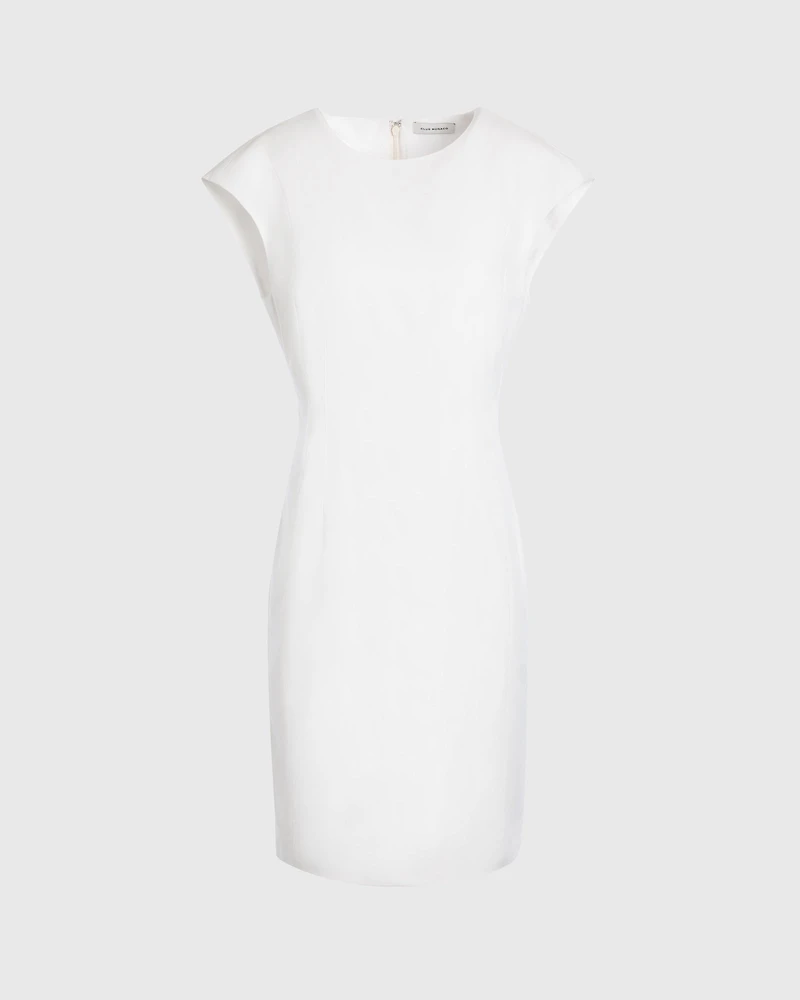 Darted Cap Sleeve Dress
