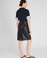 Leather Pencil Skirt