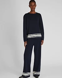 Stripe Border Sweater Pant