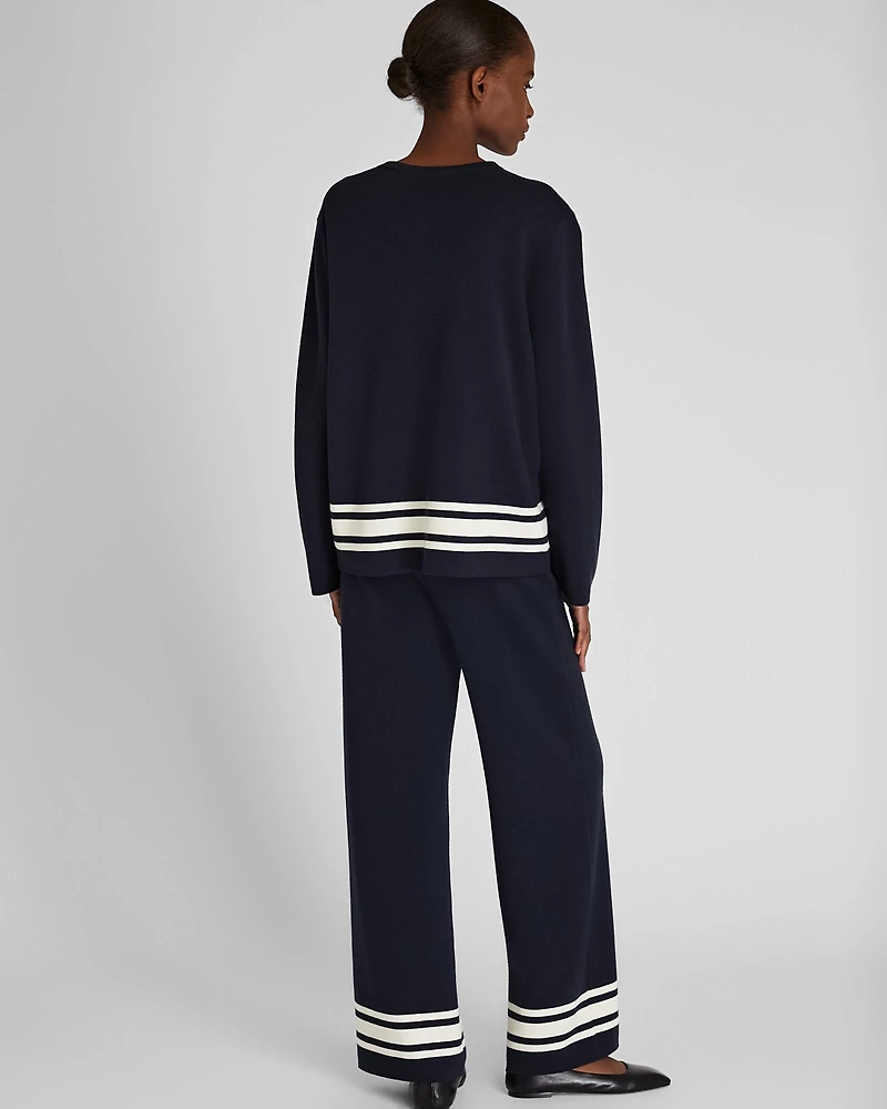 Stripe Border Sweater Pant