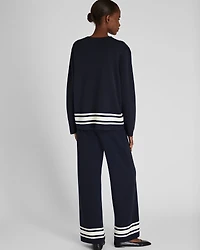 Stripe Border Sweater Pant