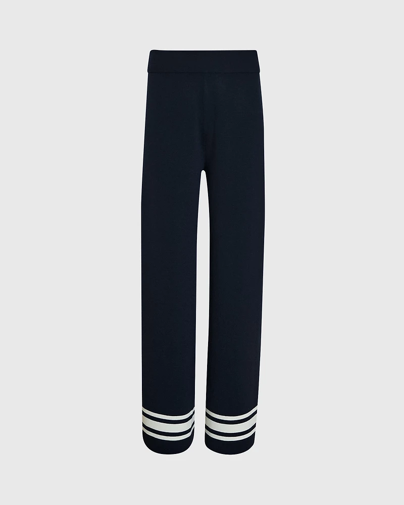 Stripe Border Sweater Pant