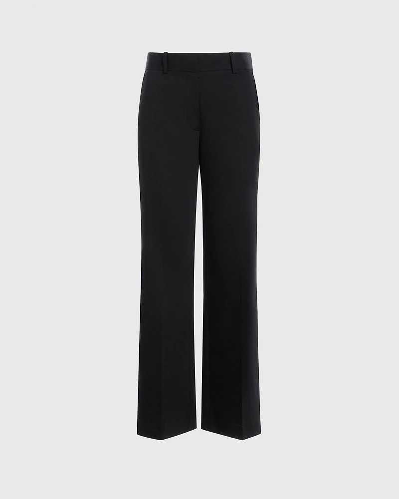Straight Fit Linen Trouser