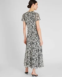 Flutter Sleeve Midi Dress