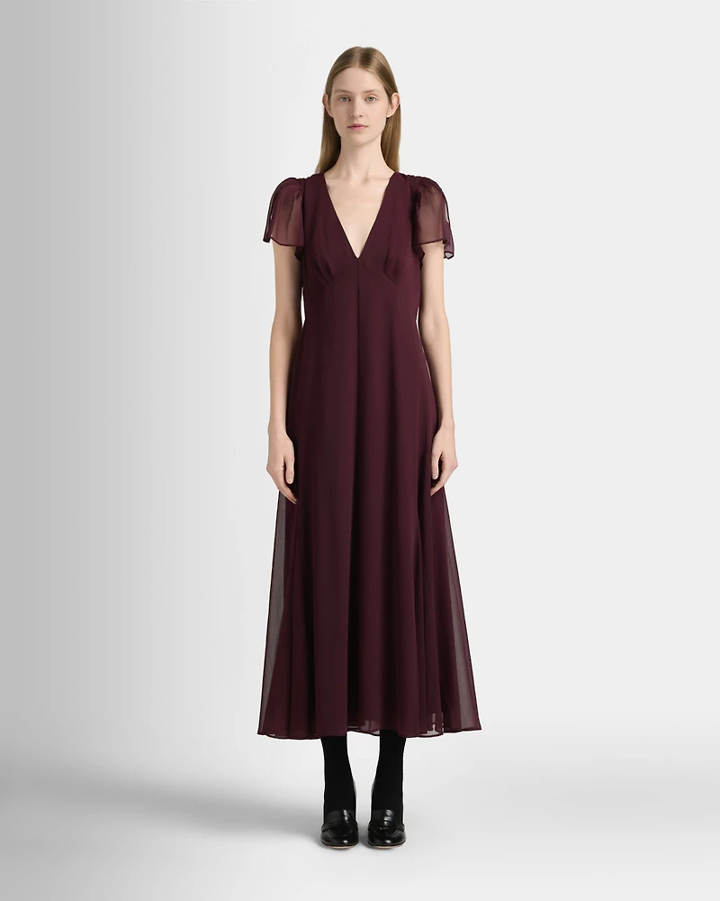 V-Neck Tiered Maxi Dress