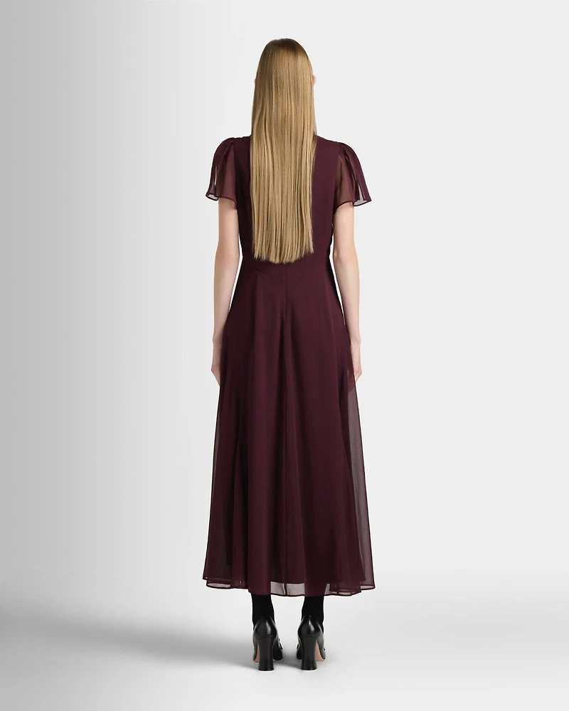 V-Neck Tiered Maxi Dress