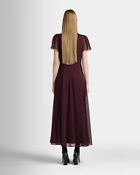 V-Neck Tiered Maxi Dress