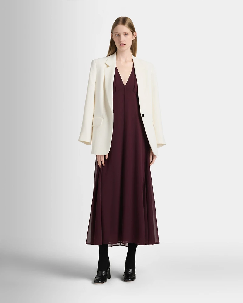 V-Neck Tiered Maxi Dress