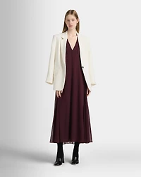 V-Neck Tiered Maxi Dress