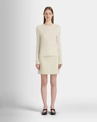 Textured Slim Crewneck