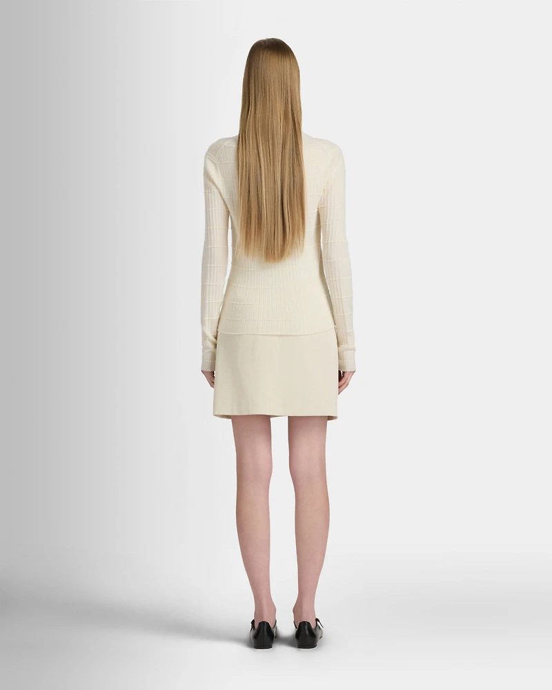 Textured Slim Crewneck