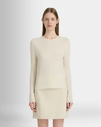 Textured Slim Crewneck