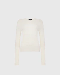 Textured Slim Crewneck