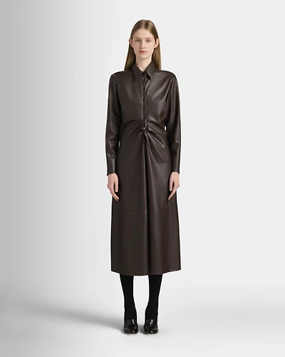Faux Leather Dress