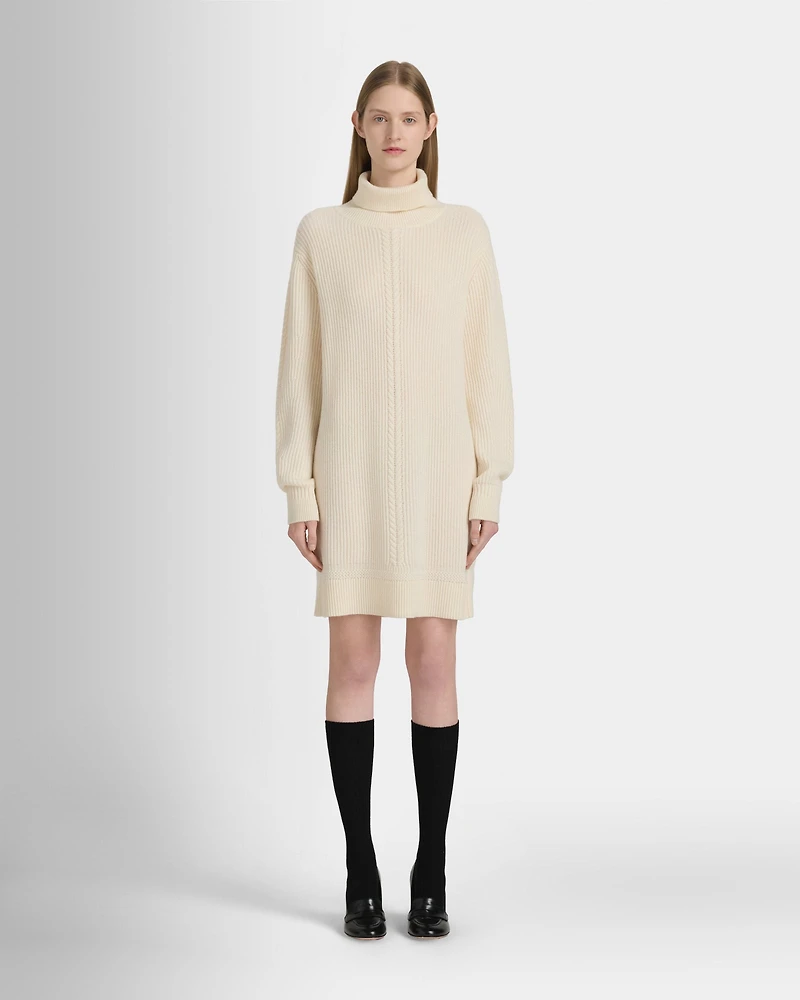 Cashmere Ribbed Cable Dress