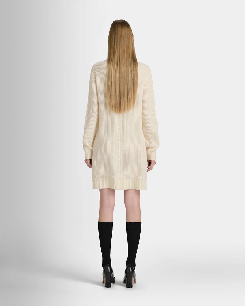 Cashmere Ribbed Cable Dress
