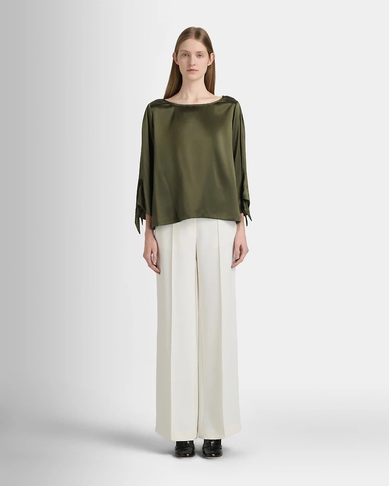 Silk Charmeuse Boatneck
