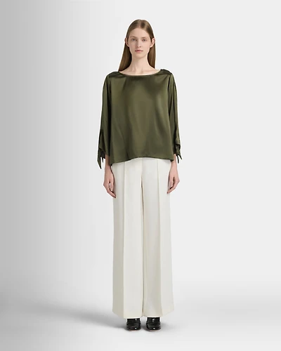 Silk Charmeuse Boatneck