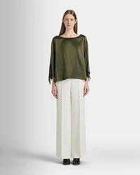Silk Charmeuse Boatneck