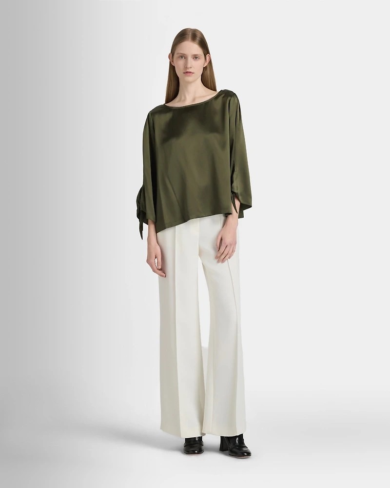 Silk Charmeuse Boatneck