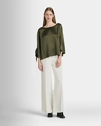 Silk Charmeuse Boatneck