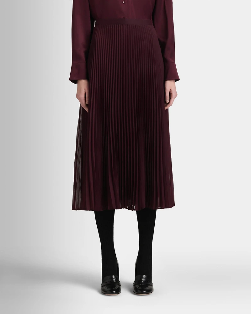 Pleated Midi Skirt
