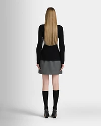 Peplum Scoop Neck Sweater