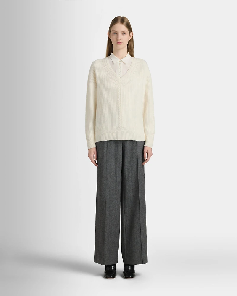 Cashmere Stitch V-Neck