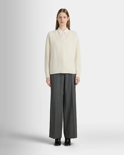 Cashmere Stitch V-Neck