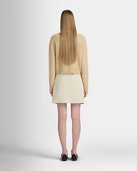 Brushed Boucle Cashmere Cropped Cardigan