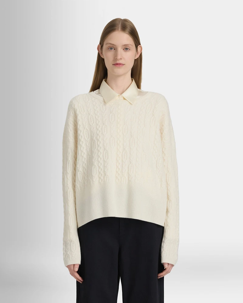 Cashmere Oversized Cable Sweater