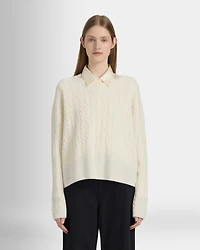 Cashmere Oversized Cable Sweater