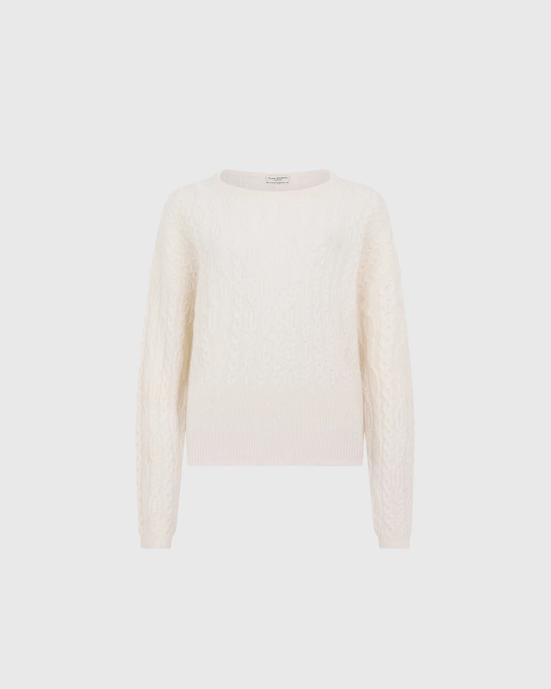 Cashmere Oversized Cable Sweater
