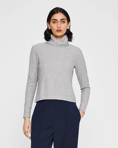 Meredy Rib-Knit Turtleneck Top