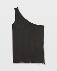 One Shoulder Rib Top