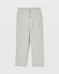 Button Front Utility Pants