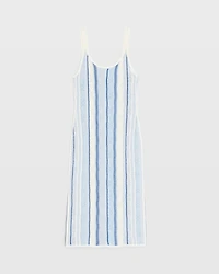 Multi-Stitch Stripe Dress