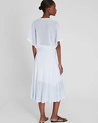 Novelty Pointelle Stripe Skirt